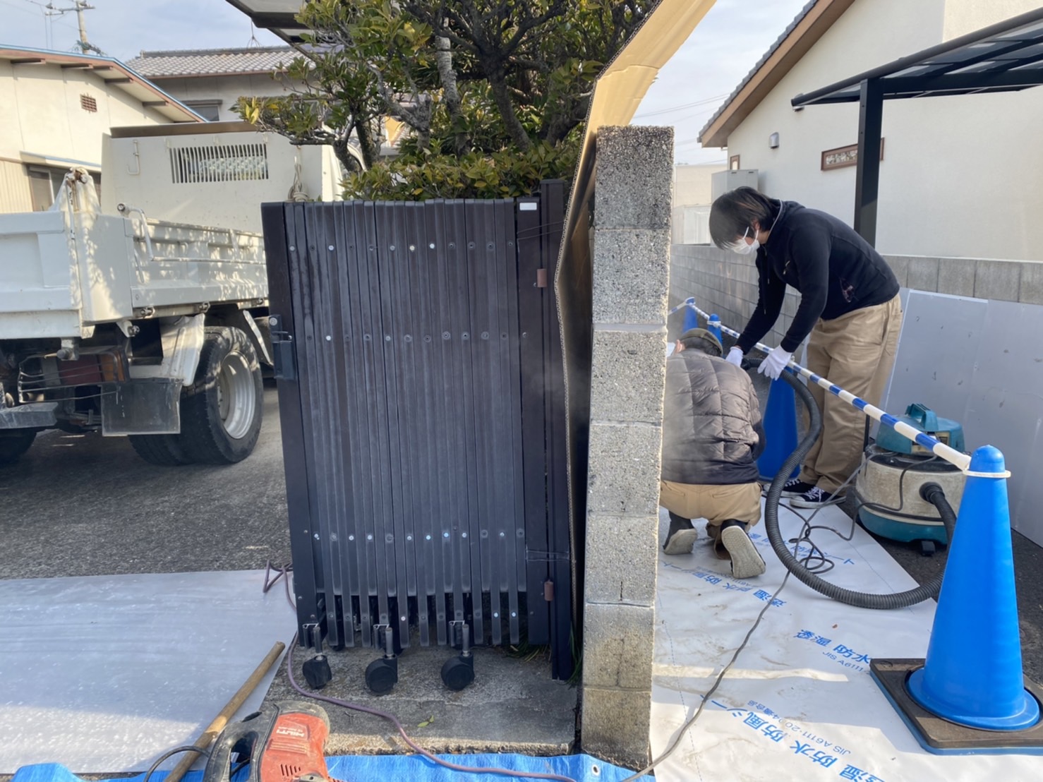 【ブロック塀の安全対策】香川県高松市A様邸 ブロック解体撤去工事｜香川県の庭壁塀 外周り工事専門店(株)カインズガーデン