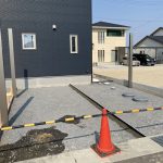 駐車場の土間コンクリート工事