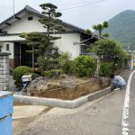 香川県丸亀市飯山町・O様邸のブロック塀リフォーム工事 ブロック基礎完了