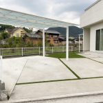 香川県高松市国分寺町 M様邸 外構工事完工 雑草対策 人工芝施工・駐車場目地も人工芝