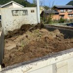 香川県高松市国分寺町 M様邸外構工事 人工芝施工中