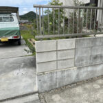 【香川県高松市中間町A様邸】ブロック塀・基礎の物損修繕工事完了！ (株)カインズガーデン｜外塀・外庭リフォーム工事専門店