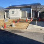 整地・ブロックや門壁の下地コンクリート打設【香川県高松市岡本町・M様邸】 (株)カインズガーデン|庭壁塀・外まわり工事店