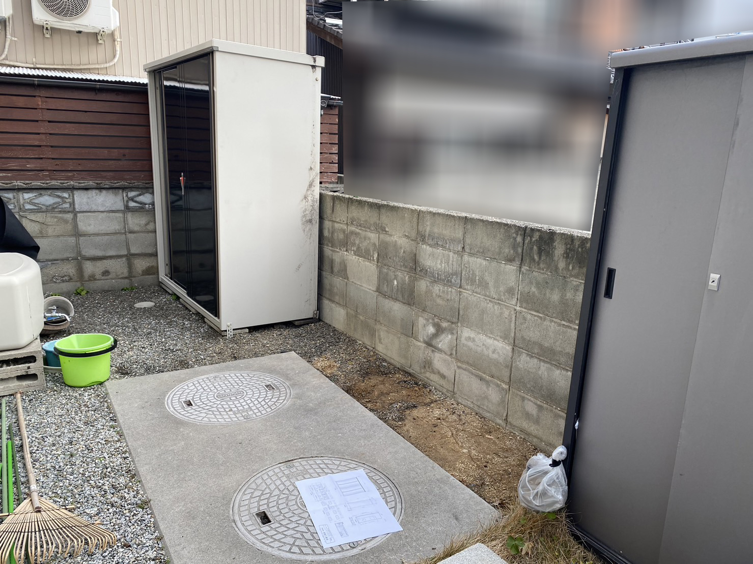 タクボ物置設置【香川県高松市三条町・Ｉ様邸】 (株)カインズガーデン｜香川県の庭壁塀・外まわり工事店