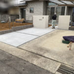 整地&砂利敷き、外構工事の完工間近です!【香川県高松市岡本町・M様邸】 (株)カインズガーデン|庭壁塀・外まわり工事店