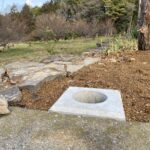 庭リフォーム工事続報・フェンスの柱たて【香川県綾歌郡綾川町・Ｓ様邸】 (株)カインズガーデン｜香川の外構工事／エクステリア／庭リフォーム／破損・劣化の修繕