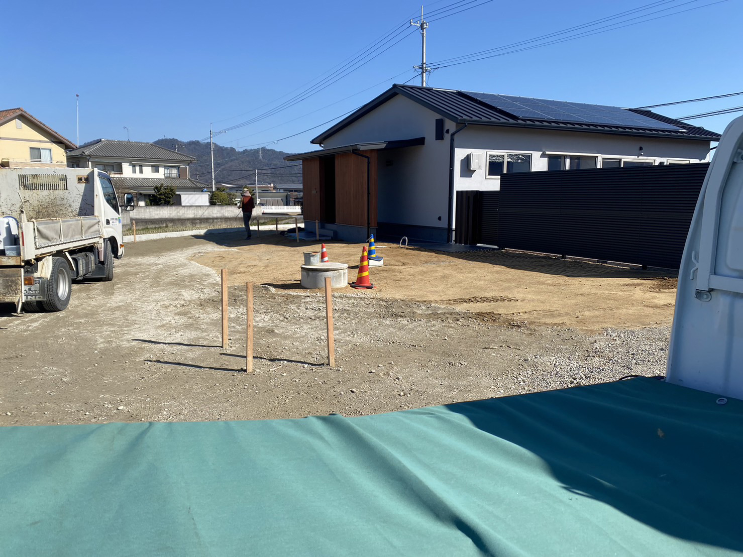 外構工事スタート👷【香川県綾歌郡綾川町・Ｍ様邸】 (株)カインズガーデン｜香川の外構／エクステリア／庭リフォーム