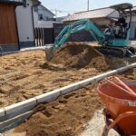 地先ブロック完了・アスファルト舗装準備【香川県綾歌郡綾川町】 (株)カインズガーデン|香川県の外構工事・エクステリア