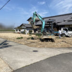 庭リフォーム工事着工👷外周を囲う基礎、フェンス設置【香川県高松市・M様邸】 (株)カインズガーデン|香川の外構・エクステリア・庭リフォーム工事