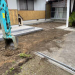 【三豊市】鋤取り・路盤準備 (株)カインズガーデン｜香川県の外構・エクステリア・庭リフォーム工事