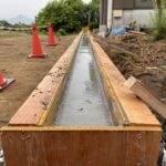 【綾川町】フェンス基礎工事 (株)カインズガーデン｜香川の庭リフォーム工事，外構・エクステリア工事