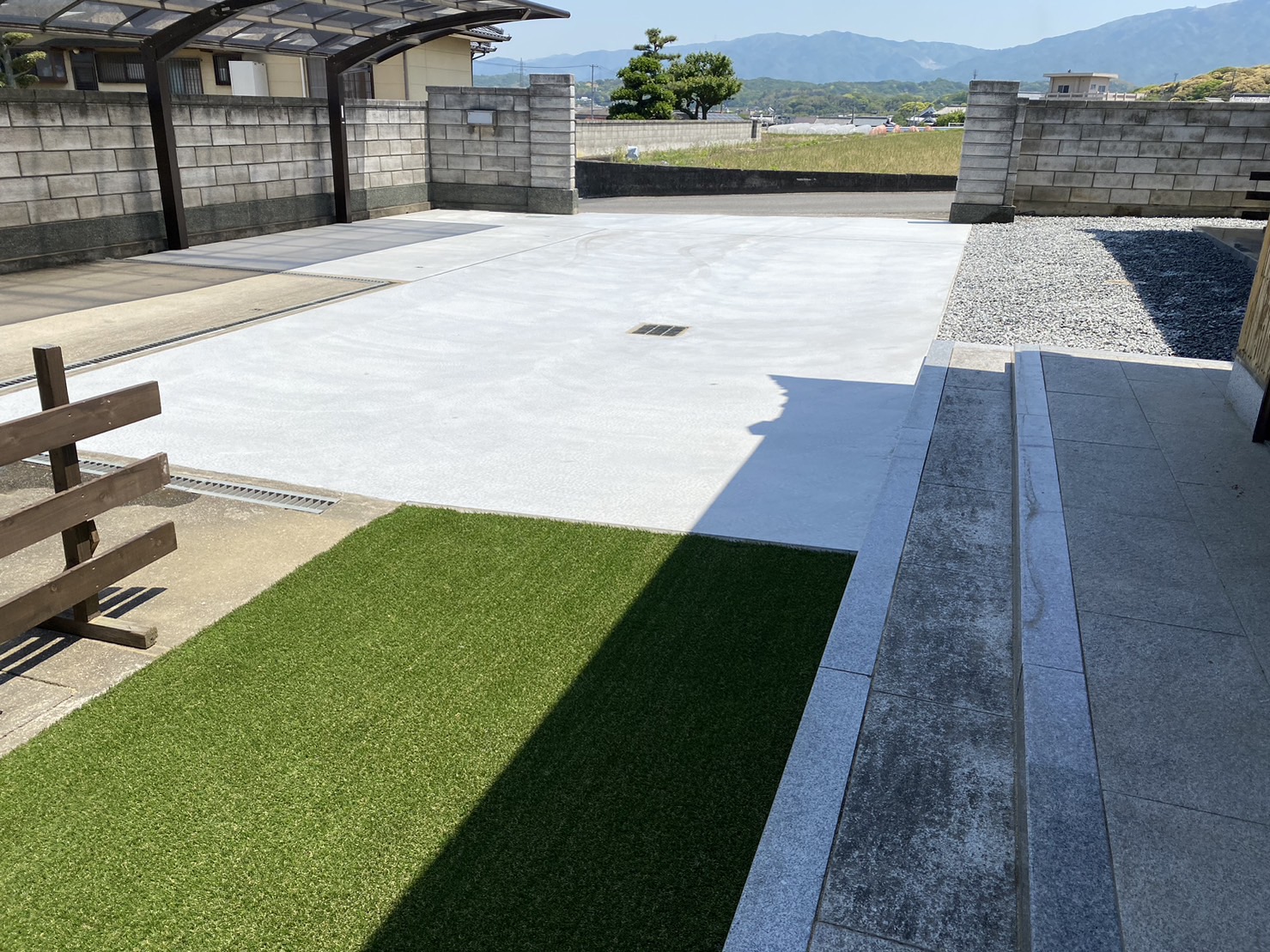 【三豊市】スッキリ広々！✨庭リフォーム工事㊗完工㊗ (株)カインズガーデン｜香川の外構・エクステリア・庭リフォーム工事