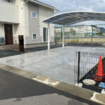 【高瀬町H様邸】駐車場まわり・玄関まわり・境界フェンス完了✨残すは砂利敷き! (株)カインズガーデン|香川県の外構工事・エクステリア工事