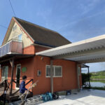 【綾川町T様邸】庭リフォーム工事・二期着工👷店舗兼住居の木製デッキ・テラス解体撤去から! (株)カインズガーデン|香川の庭リフォーム工事,外構・エクステリア工事,修繕工事