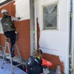 【香川県・綾川町Ｔ様邸】塗装工事／屋根塗装完了✨外壁下塗り中 (株)カインズガーデン｜香川の庭リフォーム工事，修繕工事