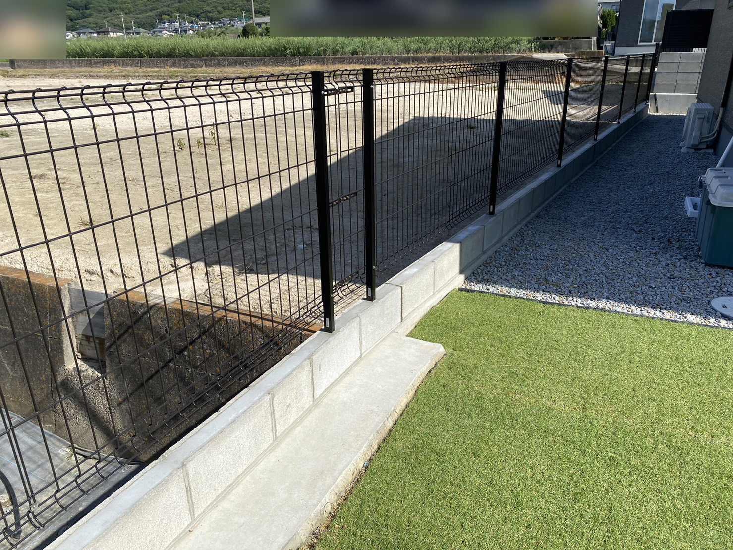 【香川県高松市Ｎ様邸】ブロック＆フェンス工事㊗完工㊗ (株)カインズガーデン｜香川の庭リフォーム工事，外構・エクステリア工事