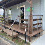 【香川県・綾川町Ｔ様邸】庭リフォーム工事／ウッドデッキ＆手すり完成✨ (株)カインズガーデン｜香川の庭リフォーム工事，外構・エクステリア