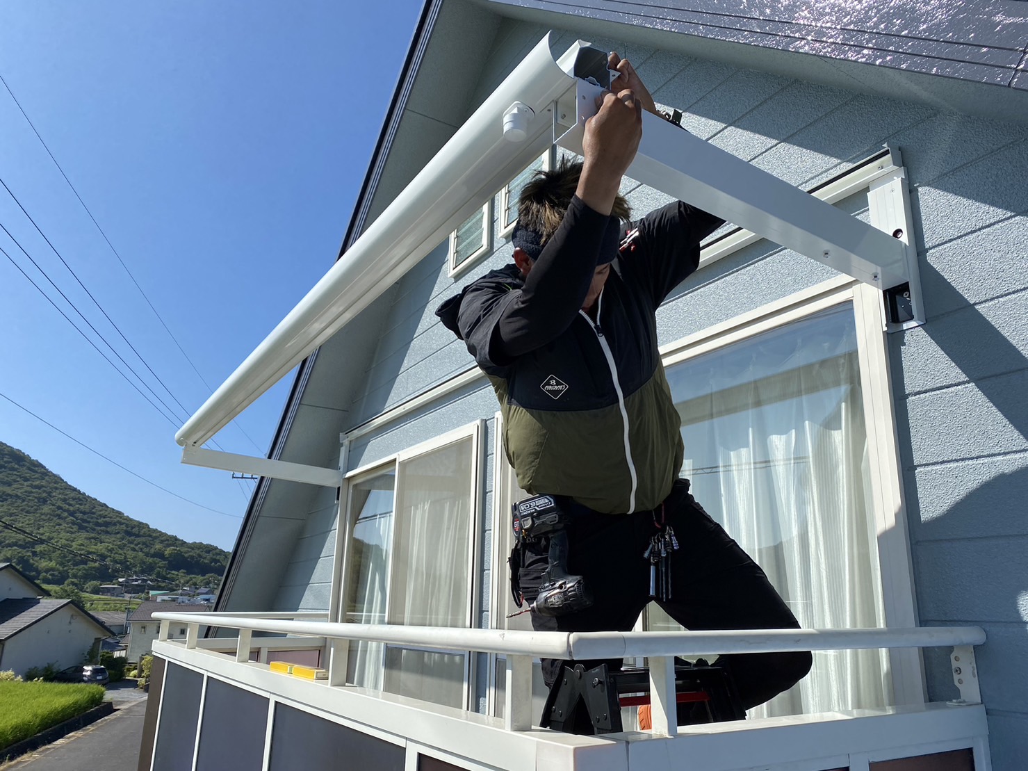 【香川県・綾川町Ｔ様邸】庭リフォーム工事／２階テラス設置 (株)カインズガーデン｜香川の庭リフォーム，外構・エクステリア工事