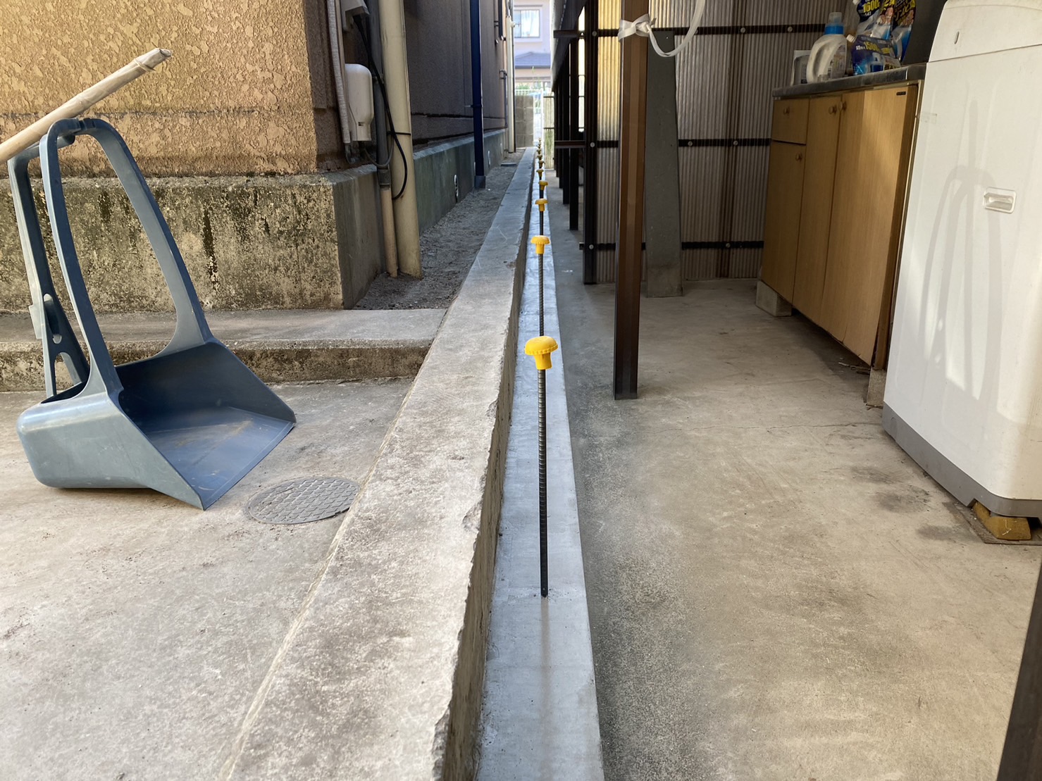 【香川県・屋島西町Ｓ様邸】ブロックの下基礎完成✨ (株)カインズガーデン｜香川県の庭リフォーム工事，庭仕舞い，修繕工事