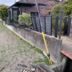 【香川県三豊市A様邸❷】フェンス修繕工事前の現場復旧 (株)カインズガーデン|香川の庭リフォーム工事,庭仕舞い,修繕工事