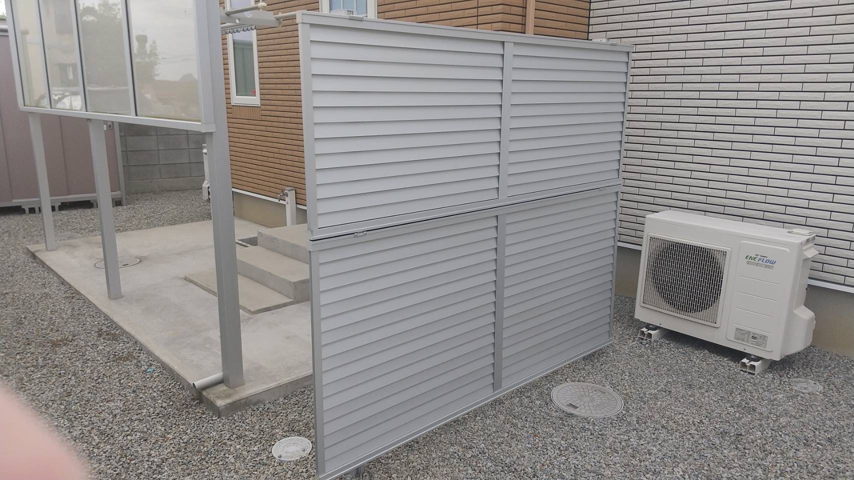 【香川県丸亀市Ｉ様邸】フェンス修繕／物損修理㊗完工㊗ (株)カインズガーデン｜香川の雑草対策，庭リフォーム工事，庭仕舞い