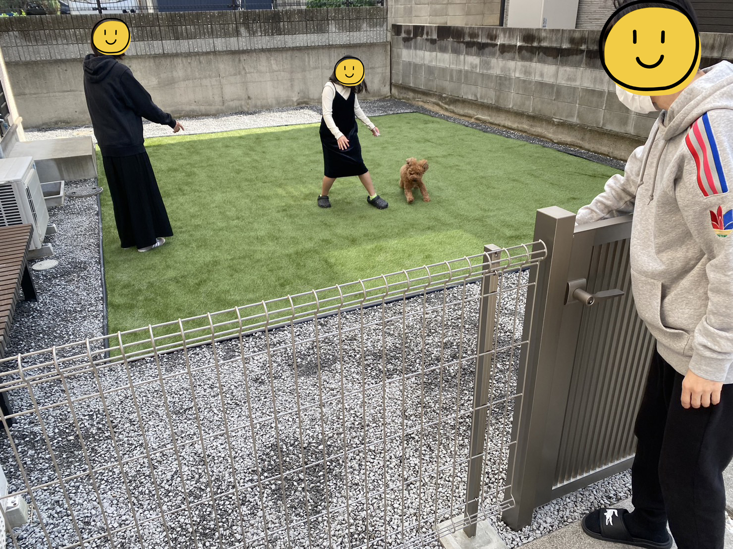 【香川県丸亀市Ｔ様邸】雑草対策でスッキリ✨安心ワンちゃん囲い㊗完工㊗ (株)カインズガーデン｜香川県の雑草対策，庭リフォーム工事，庭仕舞い