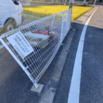 【高松市T様】駐車場のフェンス修理、着工👷 (株)カインズガーデン|香川県の修繕工事,庭リフォーム工事,庭仕舞い