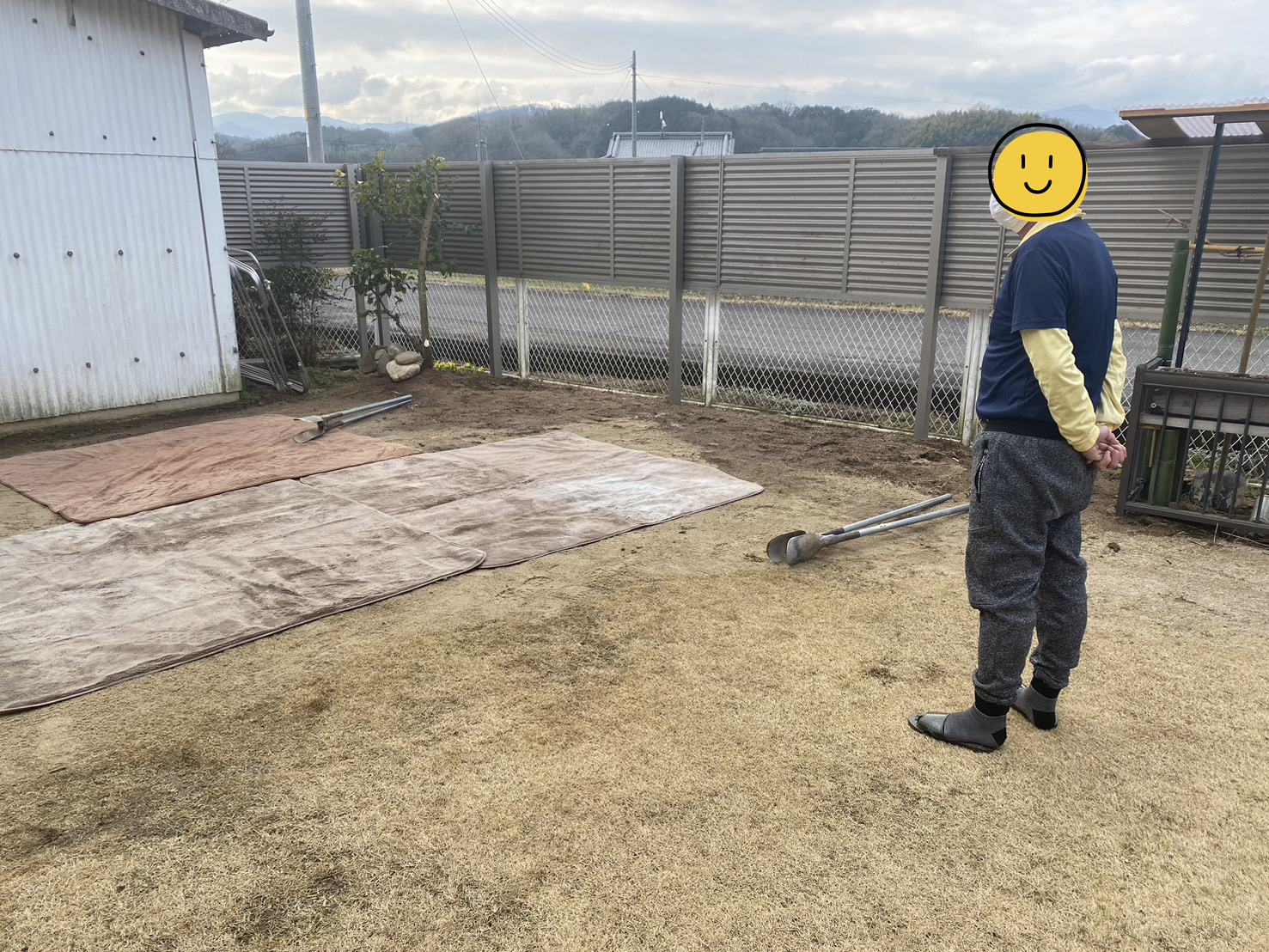 【香川県・綾川町Ｋ様邸】カーポート工事、本日着工👷 (株)カインズガーデン｜香川県のエクステリア工事，庭リフォーム工事