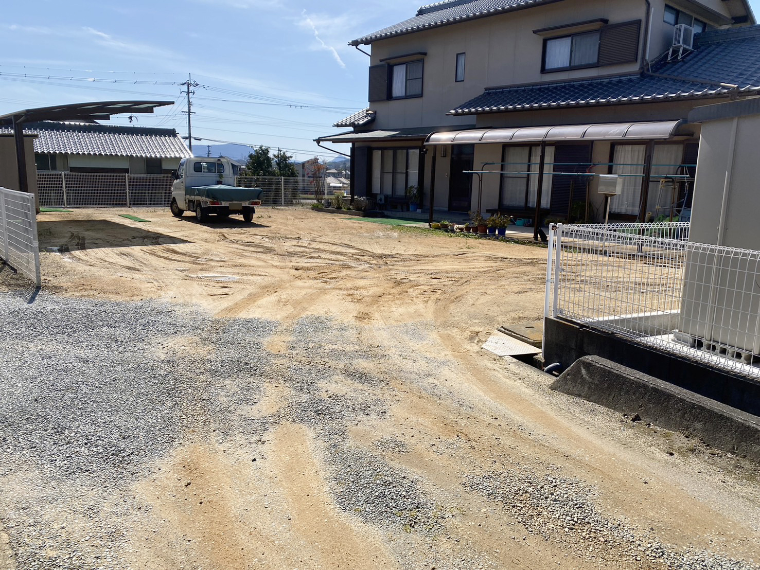 【香川県・綾川町Ｈ様邸】庭リフォーム工事、本日着工⛑ (株)カインズガーデン｜香川の庭仕舞い，雑草対策，修繕工事