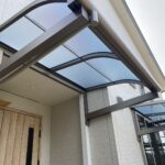 【香川県・綾川町Ｋ様邸】３期・玄関面テラス屋根工事、着工＆㊗完工 (株)カインズガーデン｜香川の庭リフォーム，エクステリア工事