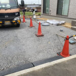 【香川県Ａ様邸】コンクリート打設は計３回、１回目デッキ下完了✨ (株)カインズガーデン｜香川の庭工事，外構エクステリア工事