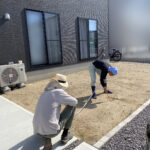 【香川県坂出市Ｕ様邸】目隠しフェンス（目隠しスクリーン）工事、本日着工⛑ (株)カインズガーデン｜香川のエクステリア工事