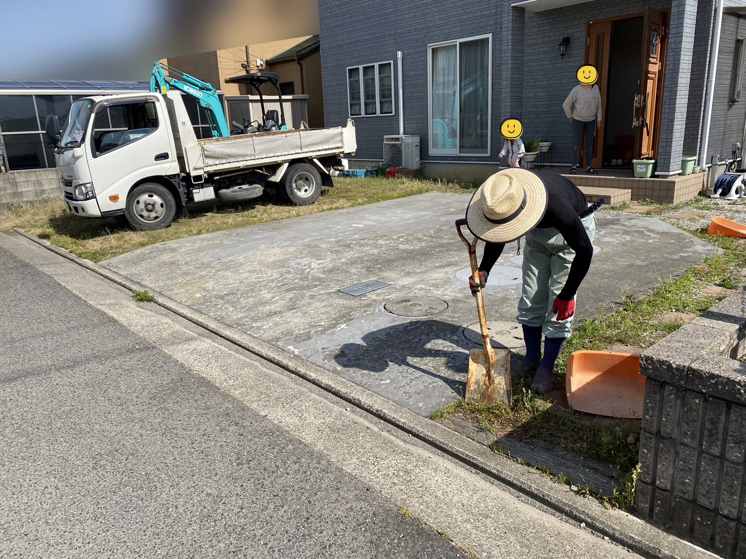 【香川県高松市ＨＯ様邸】庭リフォーム工事、本日着工⛑ (株)カインズガーデン｜香川の雑草対策，庭リフォーム工事，庭仕舞い