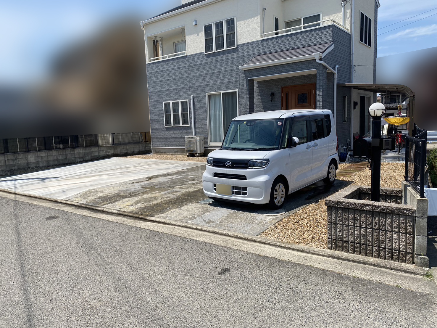 【香川県高松市ＨＯ様邸】雑草対策＆駐車場拡大で使い勝手◎！正面は景観◎✨庭リフォーム工事㊗完工 (株)カインズガーデン｜香川の庭リフォーム工事，庭仕舞い