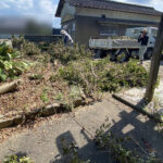 【香川県・綾川町ＫＵ様邸】庭木植栽などの伐採撤去中！少しずつスッキリしてます✨ (株)カインズガーデン｜香川の庭リフォーム工事，庭仕舞い
