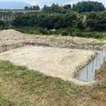 【香川県三豊市財田町Ｏ様】ガレージ２連結分の土台／下地コンクリート打設 (株)カインズガーデン｜香川のエクステリア工事，物置工事