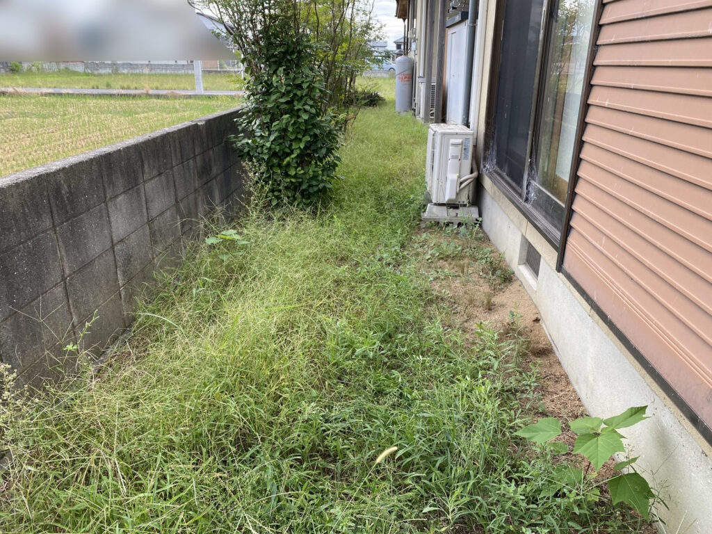 【高松市Ａ様邸】雑草対策・庭木や敷石撤去，庭リフォーム工事着工⛑ (株)カインズガーデン｜香川県の庭仕舞い