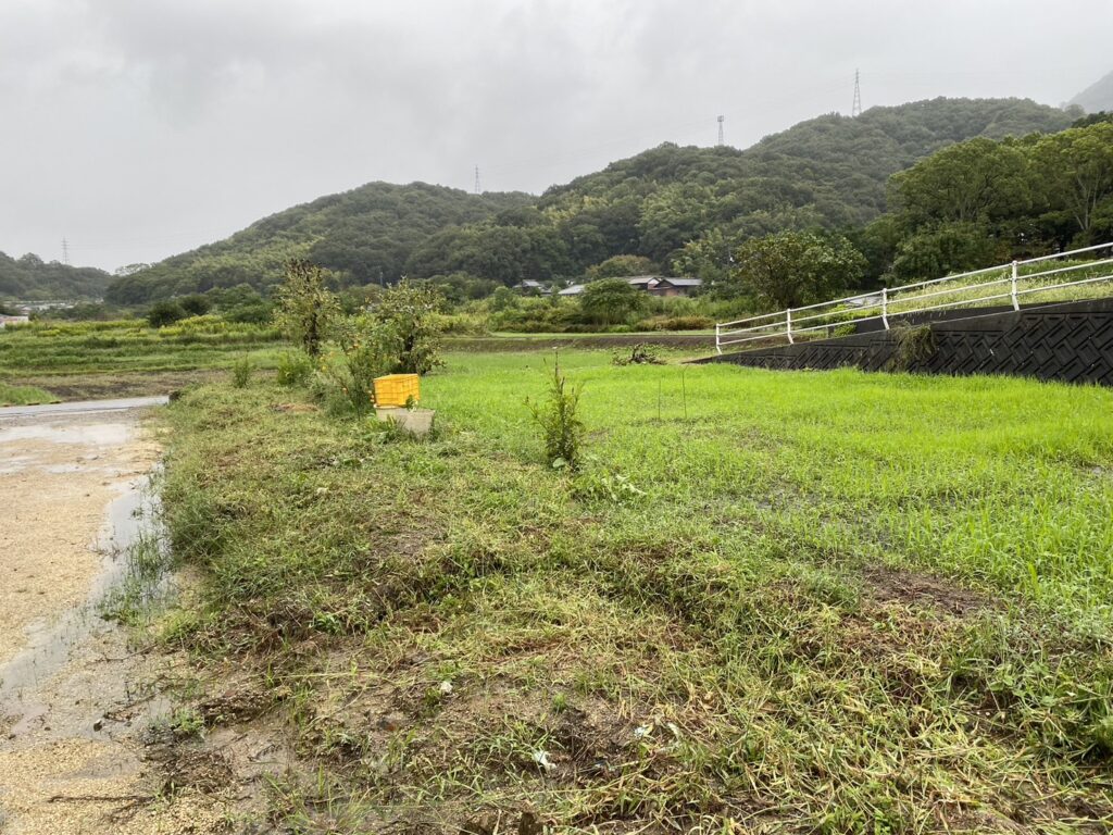 【善通寺市Ｈ様邸】雑草対策＆水捌け改善，駐車場カーポート＆お洒落フェンス，庭リフォーム工事着工⛑ (株)カインズガーデン｜香川県の庭仕舞い