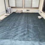 【高松市ＯＢ様・Ａ様邸】裏庭は防草シートで万全の雑草対策✨本日砂利仕上げ予定♪ (株)カインズガーデン｜香川県の庭仕舞い，庭リフォーム工事