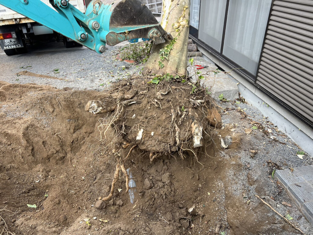 【高松市Ｍ様邸】庭木・植栽・花壇等を撤去しスッキリ✨庭仕舞い工事㊗完工 (株)カインズガーデン｜香川県の庭リフォーム工事