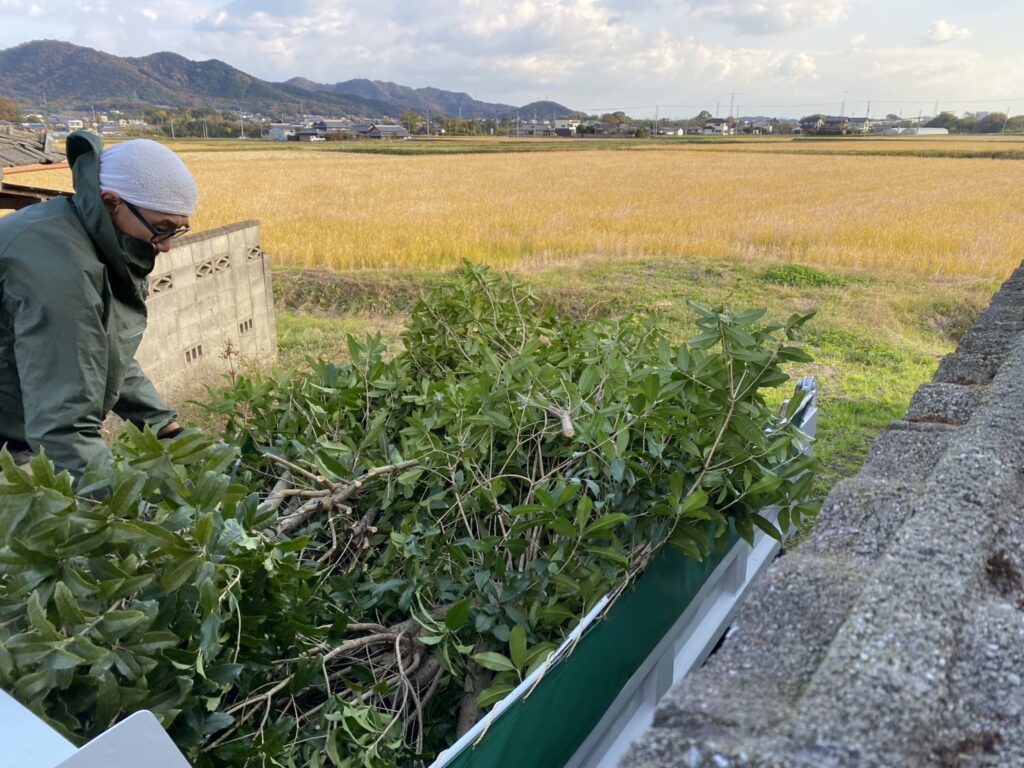 【綾川町ＨＫ様邸】生垣石垣・庭木植栽撤去しスッキリ手入れが要らないお庭へ✨庭仕舞い工事着工⛑ (株)カインズガーデン