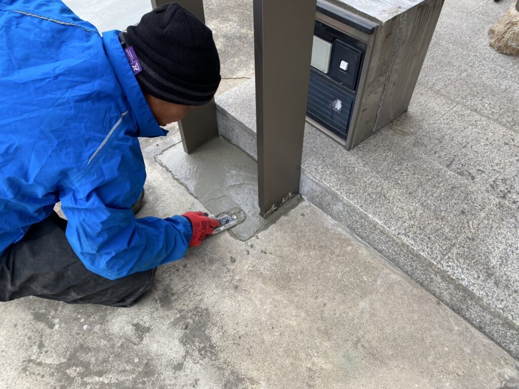 【綾川町ＫＨ様邸】土間コンクリート打設完了！養生し脱枠次第、砂利仕上げ (株)カインズガーデン｜香川県の庭仕舞い工事