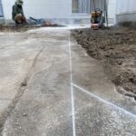 【三豊市高瀬町Ｎ様邸】裏庭・玄関周りのブロック塀や門壁撤去後を綺麗に整えます (株)カインズガーデン｜香川の庭仕舞い工事，庭リフォーム工事