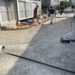 【三豊市高瀬町Ｎ様邸】元坪庭スペースを駐車スペースに✨土間コンクリート打設準備 (株)カインズガーデン｜香川県の庭仕舞い工事，庭リフォーム工事