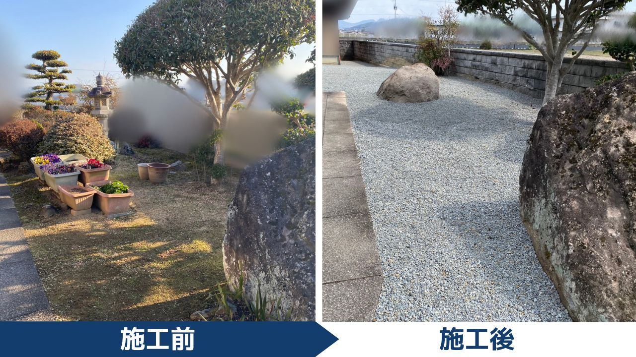 【西讃O様邸】全面雑草対策でスッキリ爽快✨庭仕舞い工事㊗完工 (株)カインズガーデン|香川県の庭リフォーム工事,庭仕舞い 【西讃O様邸】全面雑草対策でスッキリ爽快✨庭仕舞い工事㊗完工 (株)カインズガーデン|香川県の庭リフォーム工事,庭仕舞い