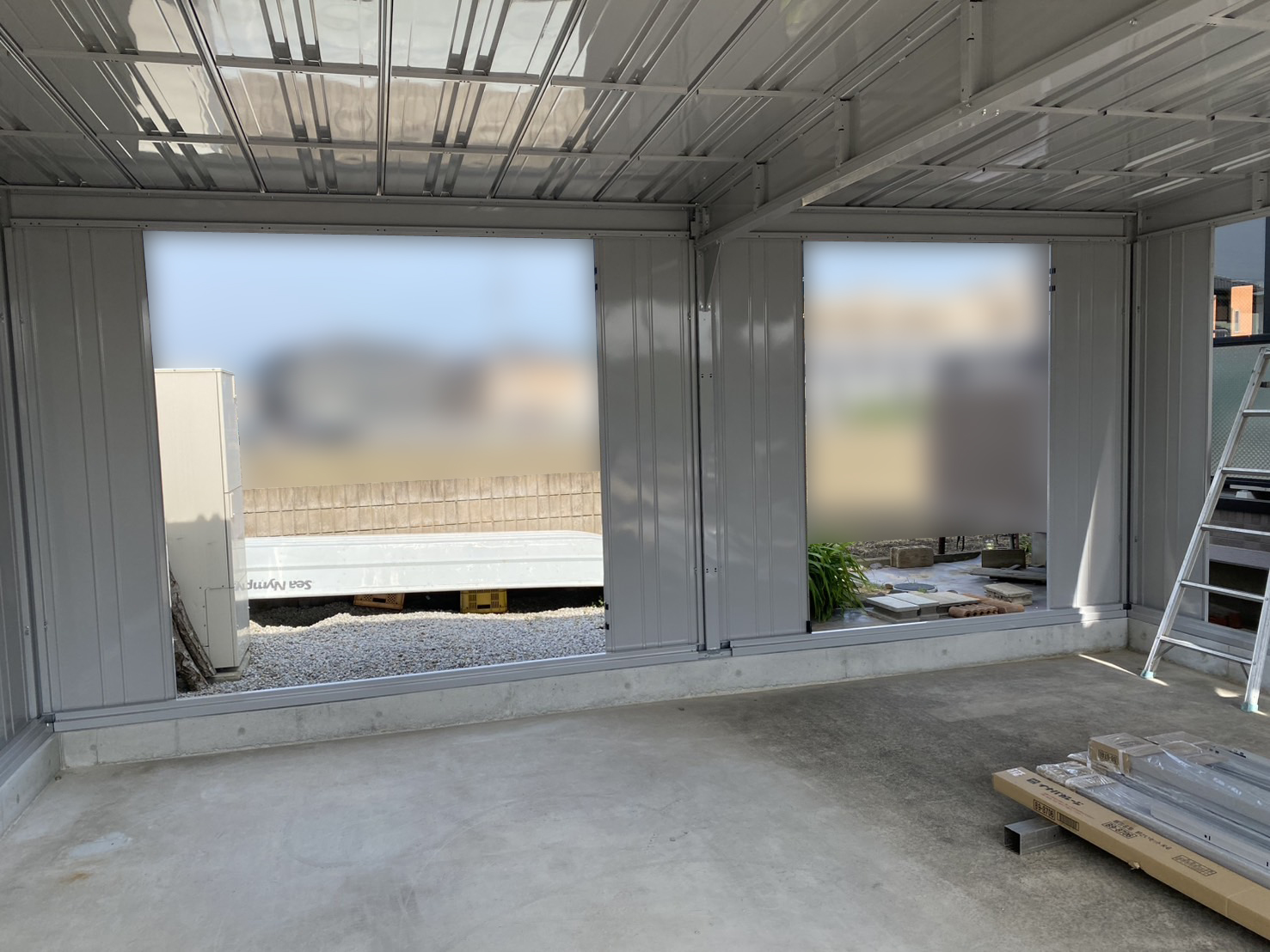 【高松市Ｍ様邸】カッコイイ！ガレージ仕上がってきました✨ (株)カインズガーデン｜香川県の庭リフォーム工事