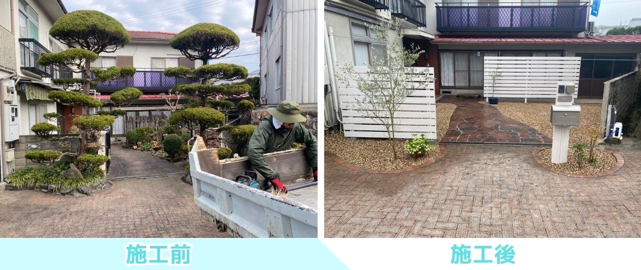 【三豊市高瀬町N様邸】スッキリ爽快✨庭仕舞い工事&玄関周りは洋風オシャレに㊗完工 (株)カインズガーデン|香川県の庭リフォーム工事 【三豊市高瀬町N様邸】スッキリ爽快✨庭仕舞い工事&玄関周りは洋風オシャレに㊗完工 (株)カインズガーデン|香川県の庭リフォーム工事