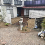 【三豊市高瀬町Ｎ様邸】スッキリ爽快✨庭仕舞い工事＆玄関周りは洋風オシャレに㊗完工 (株)カインズガーデン｜香川県の庭リフォーム工事