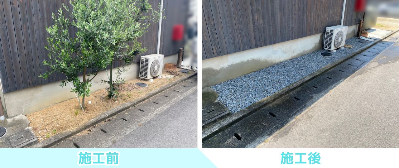 【高松市A様邸】お家周りの雑草や植栽スッキリ✨雑草対策工事㊗完工 (株)カインズガーデン|香川県の庭リフォーム工事 【高松市A様邸】お家周りの雑草や植栽スッキリ✨雑草対策工事㊗完工 (株)カインズガーデン|香川県の庭リフォーム工事