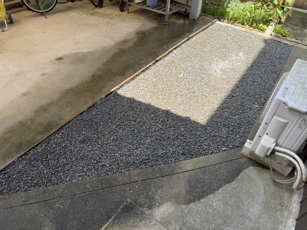 【三豊市山本町MO様邸】防草シートと砂利敷きでお庭全面雑草対策&仕上げ (株)カインズガーデン|香川県の庭仕舞い工事 【三豊市山本町MO様邸】防草シートと砂利敷きでお庭全面雑草対策&仕上げ (株)カインズガーデン|香川県の庭仕舞い工事